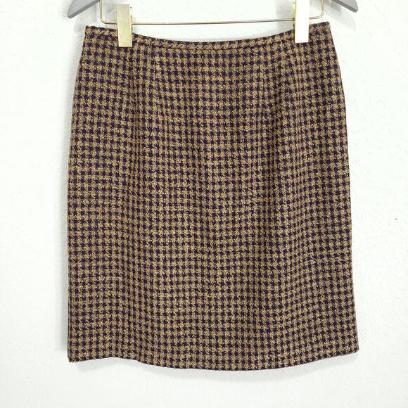 Norton McNaughton Short Skirt Womens Size Medium Houndstooth Pencil Stra… - Picture 1 of 13